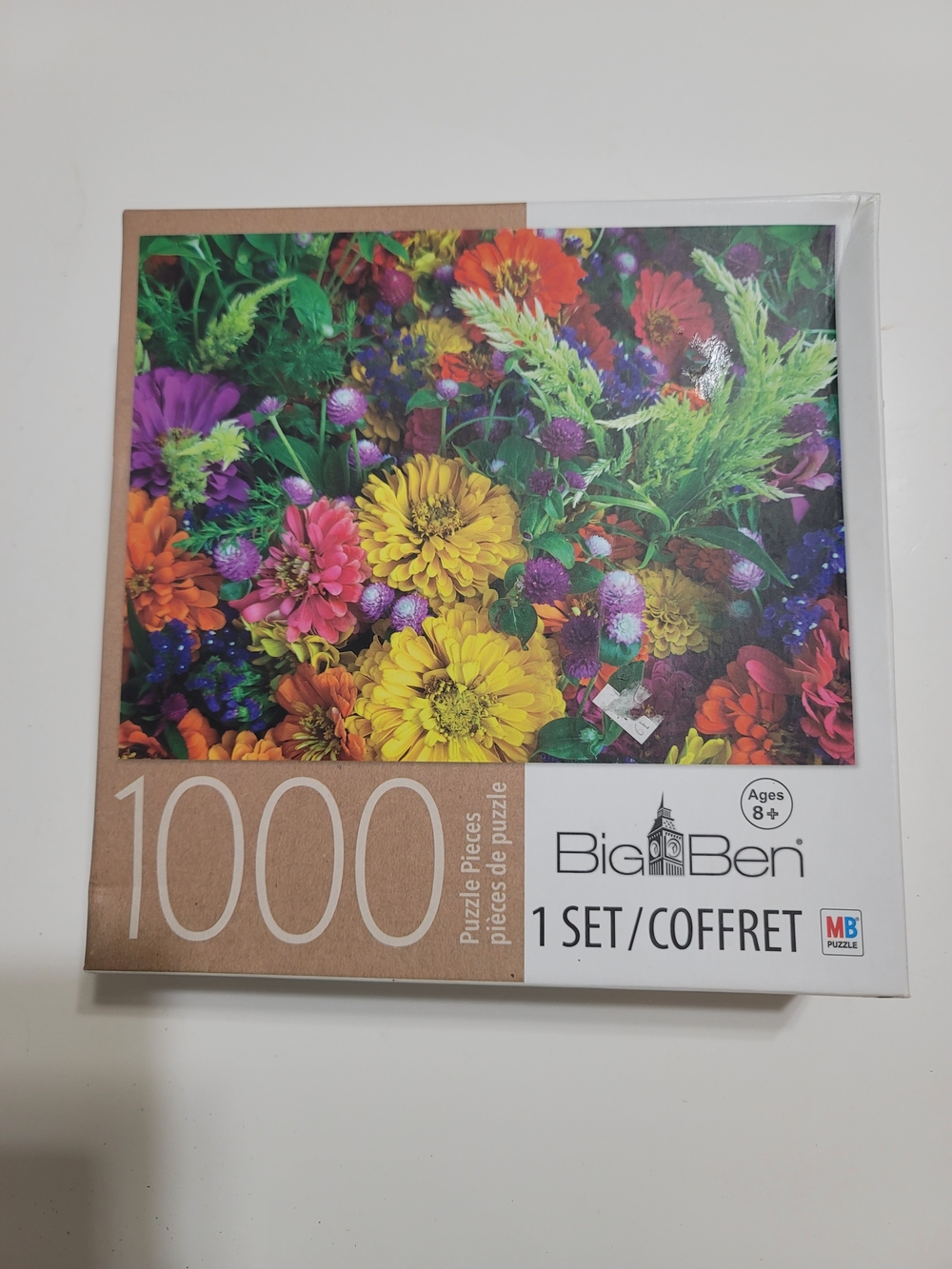Big Ben 1000-Piece Vibrant Floral Puzzle - Multicolor Bouquet Flowers Garden